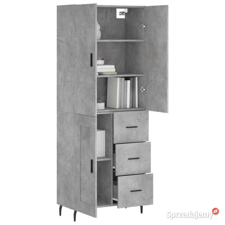 Witrynka szarość betonu 695x34x180 materiał Warszawa sprzedam