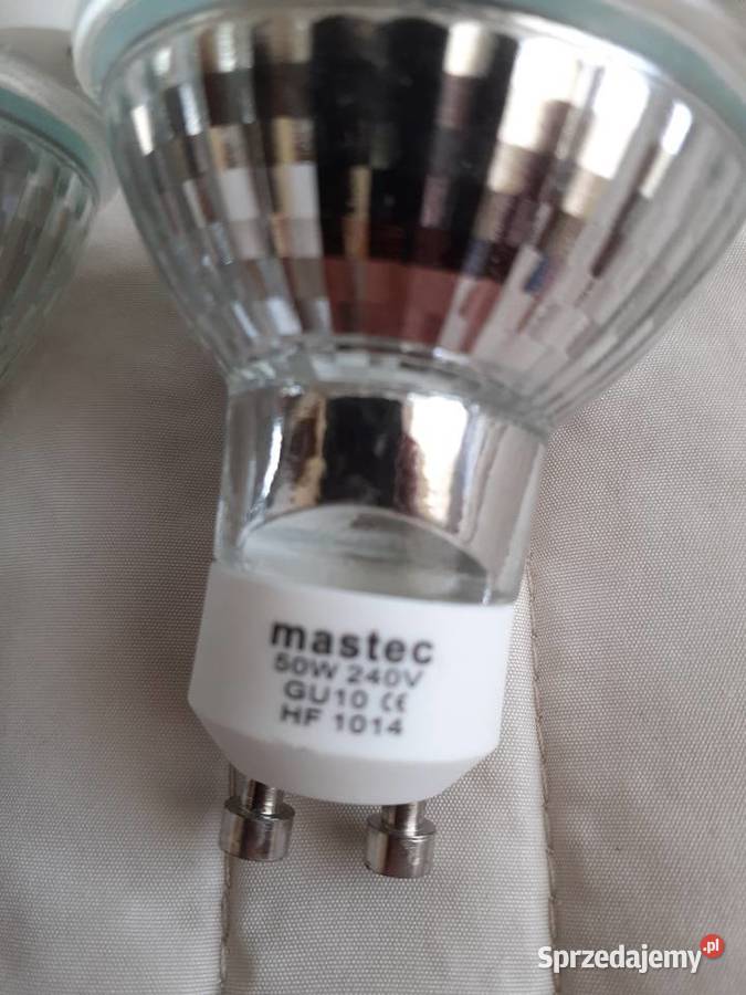 Żarówki halogenowe Mastec GU10 50W 240 V nowe Żarówki i świetlówki Gniezno sprzedam