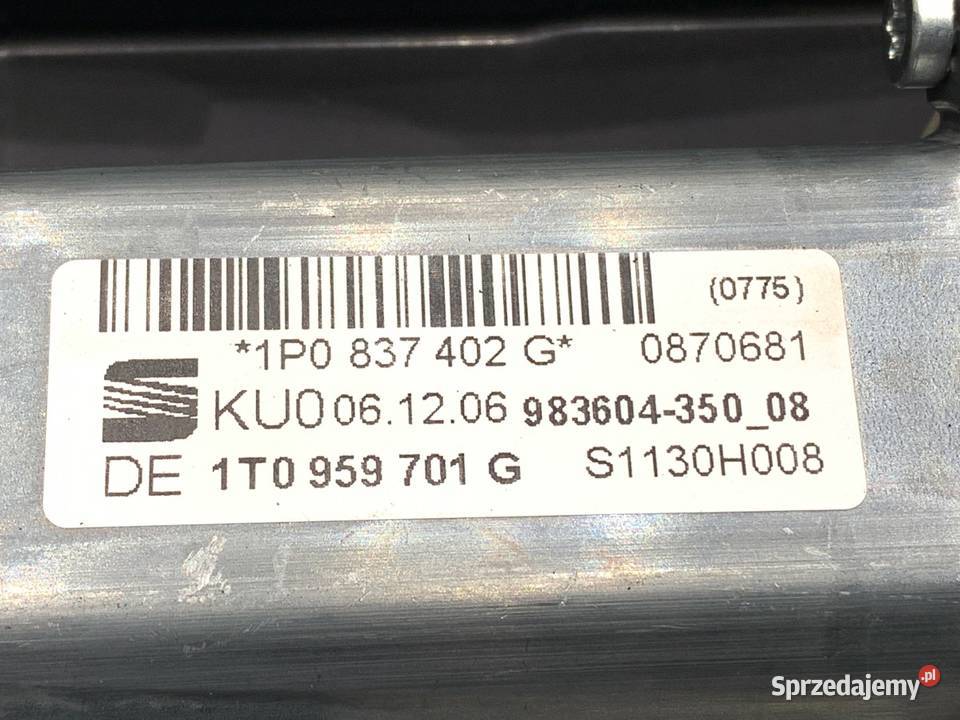 PODNOŚNIK SZYBY PRAWY PRZÓD SEAT LEON II podkarpackie