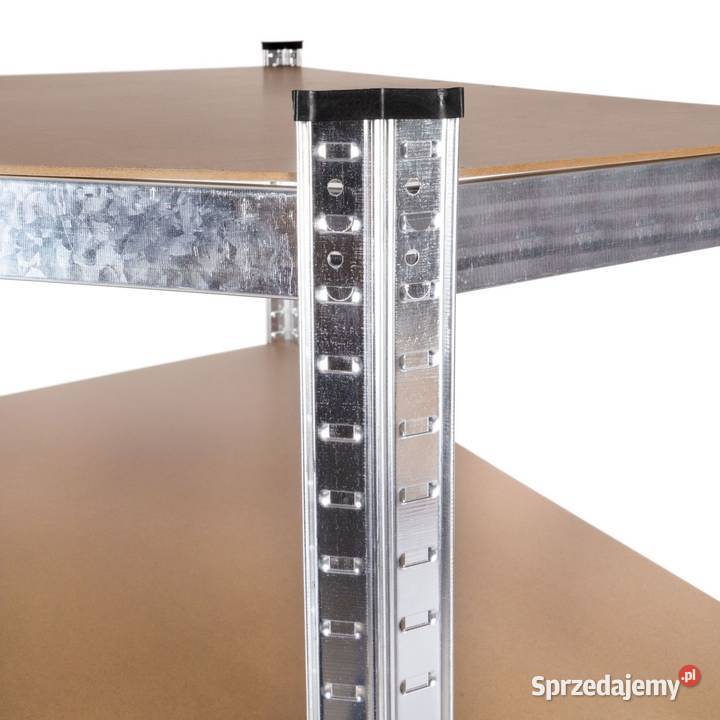 Regał narożny metalowy srebrny 5 półek wielkopolskie Poznań