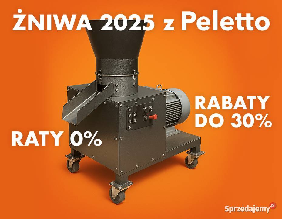 Peleciarka do pelletu PLT200 z ruchomymi rolkami Poznań sprzedam