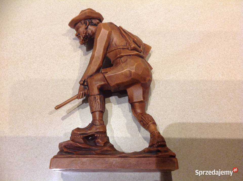 Stara Figurka Myśliwska Myśliwy Sygnowana lubuskie Nowa Sól