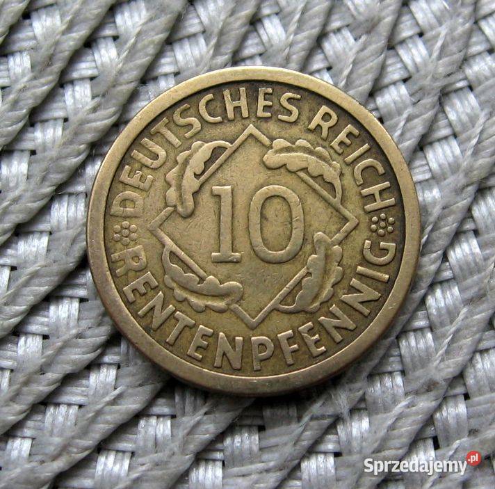 Niemcy 10 Rentenpfennig 1924r A Kalisz