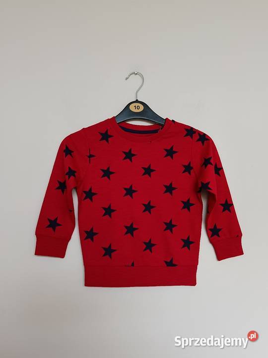 Bluza dziecięca czerwona w granatowe gwiazdy 23 chłopiec Bluzy Gdynia sprzedam