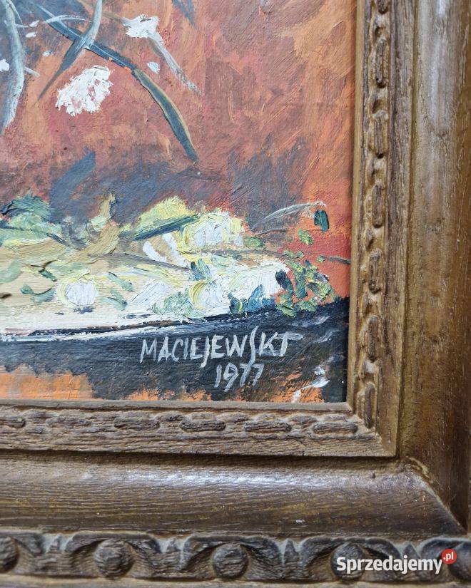 Kwiaty Olej na Płótnie Arkadiusz Maciejewski Marki