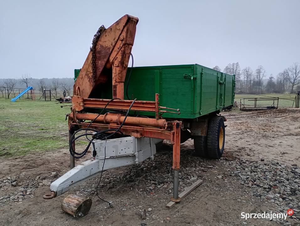 Przyczepa rolnicza wywrotka 10t z HDS Hiab Rolnictwo Trojanów sprzedam