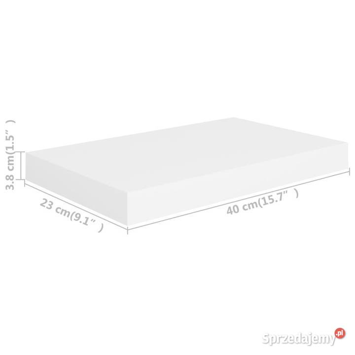 Półki ścienne 2 białe 40x23x38 MDF WM323806 Warszawa