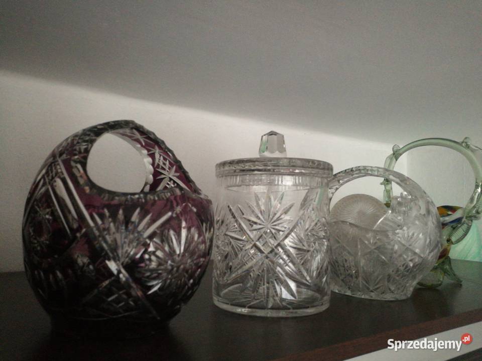 Duża bomboniera pojemnik kryształ prl Choszczno