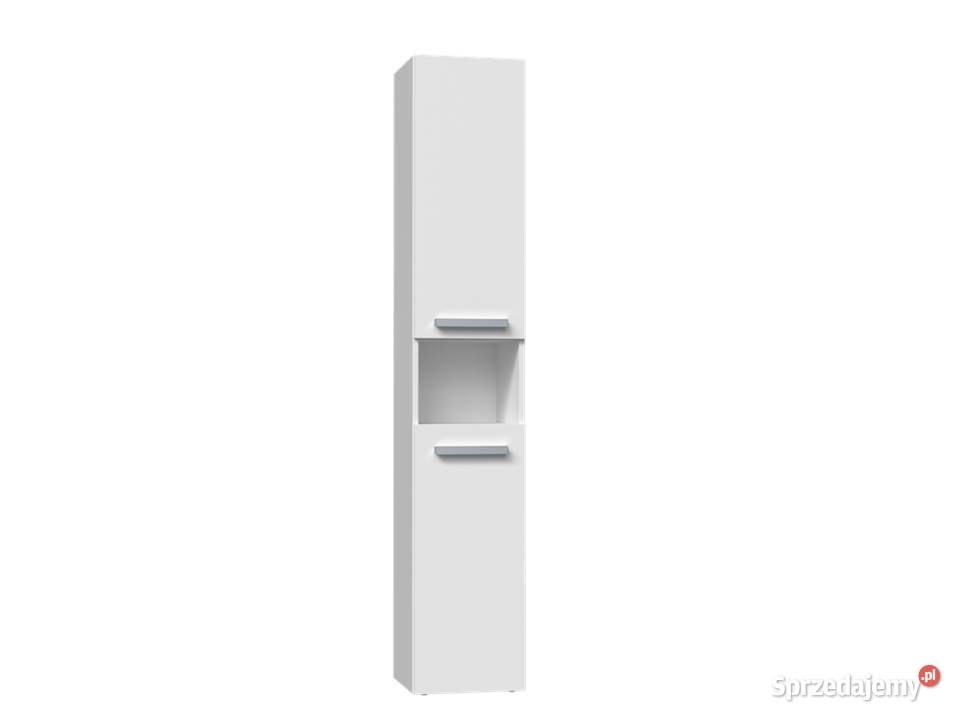 Słupek łazienkowy Nel III BIAŁY 31cm