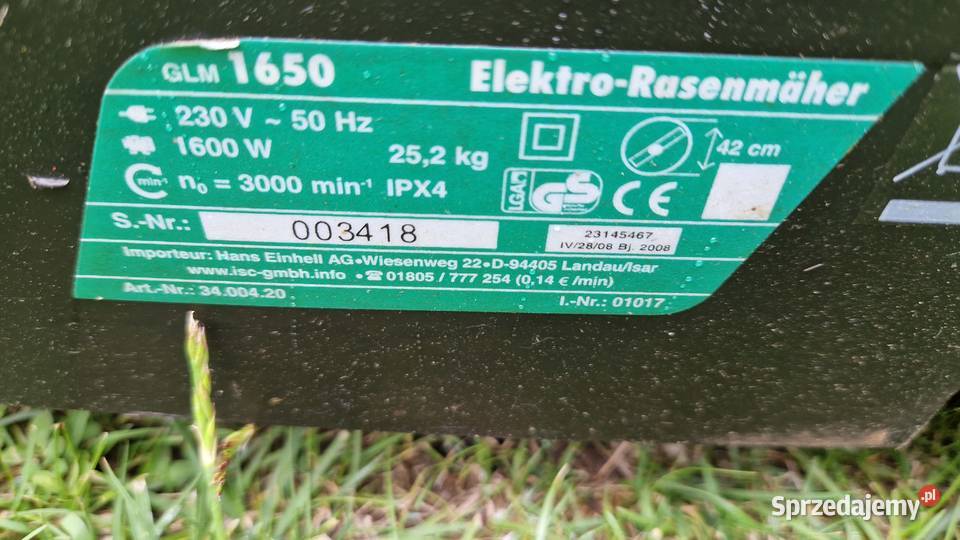 Kosiarka elektryczna Garden Namysłów sprzedam