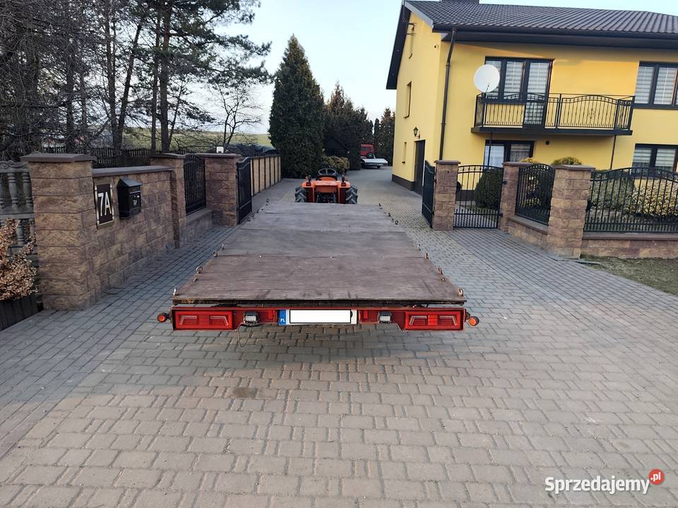 Przyczepa Platforma 490 x 185 DMC 2000 Burtowe i plandeki