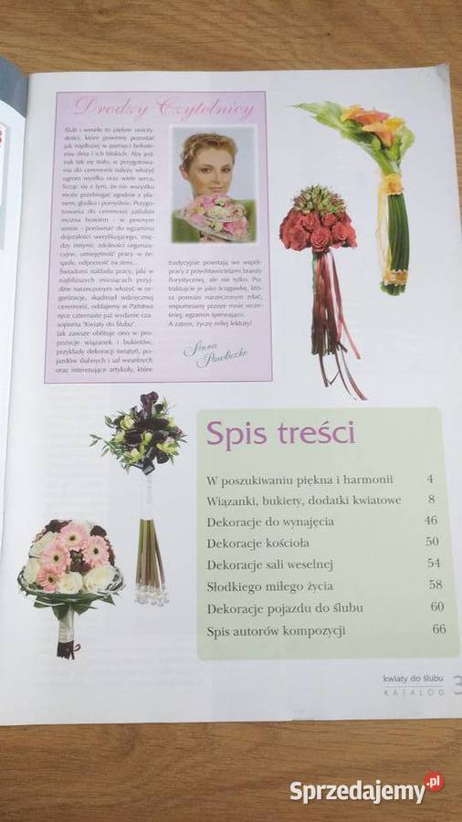 Kwiaty do ślubu czasopismo Łódź