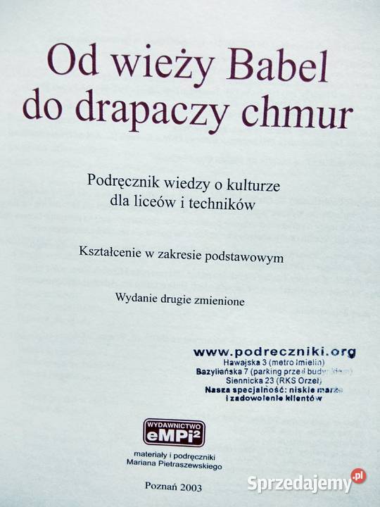 wieży Babel do domu drapaczy chmur outlet mazowieckie Warszawa