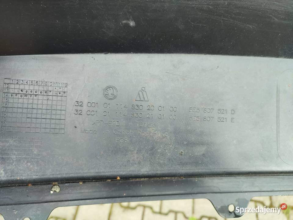 Dyfuzor skoda octavia iii vrs osobowe Garwolin