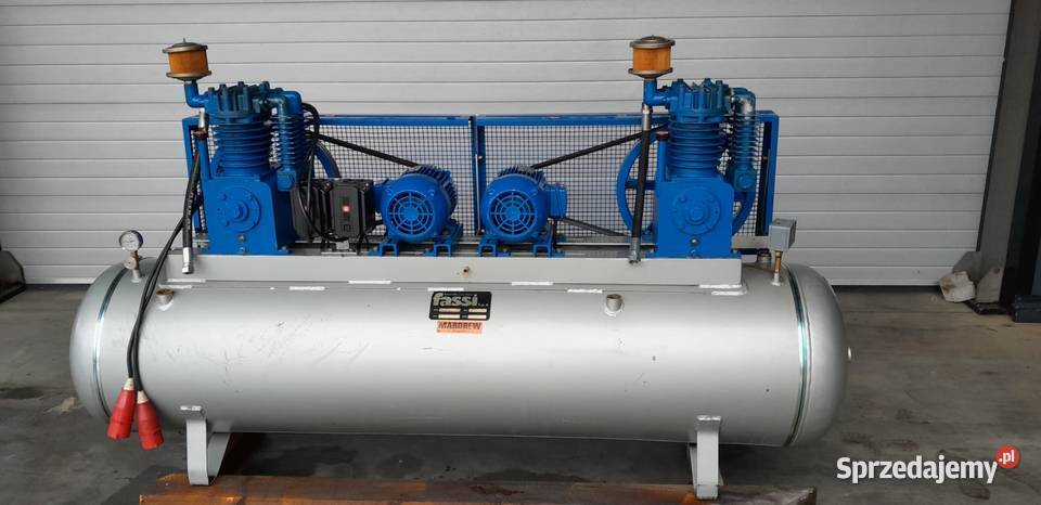 Kompresor tłokowy FASSI 500 L 2 sprężarki 1025 Naprawa sprzedam