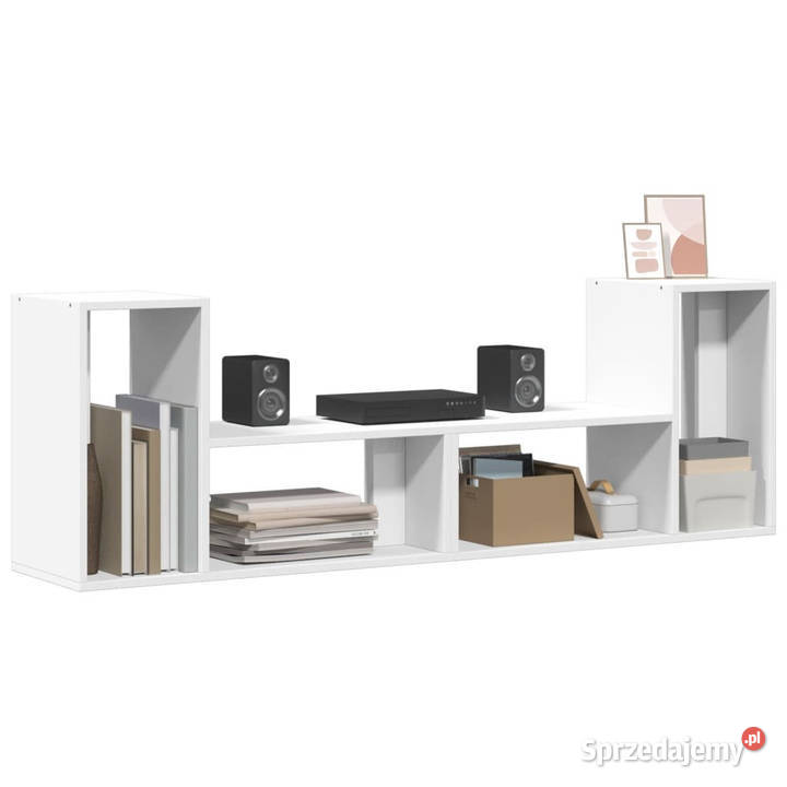 Szafki pod TV 2 białe 75x30x50 WM840786 RTV Warszawa