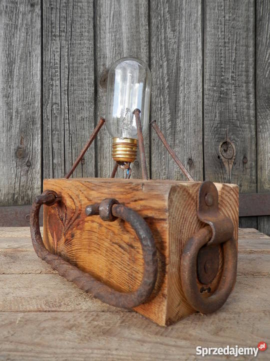 Lampa GWÓŹDŹKOWAL ręcznie wykonana ze starej Szczecinek