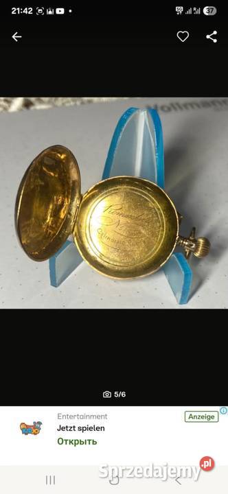 Stary Niemiecki zegarek kieszonkowy Gołowierzchy