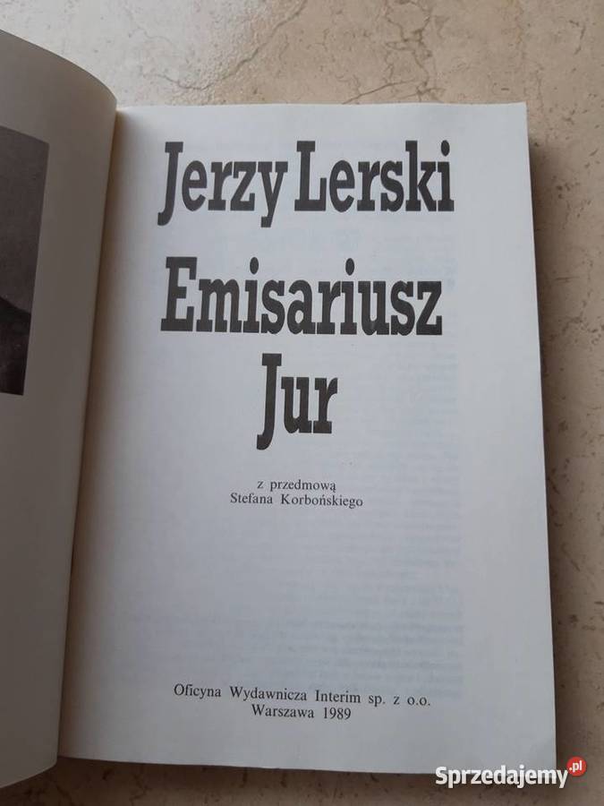Emisariusz Jur Jerzy Lerski 1989 Bielsko-Biała