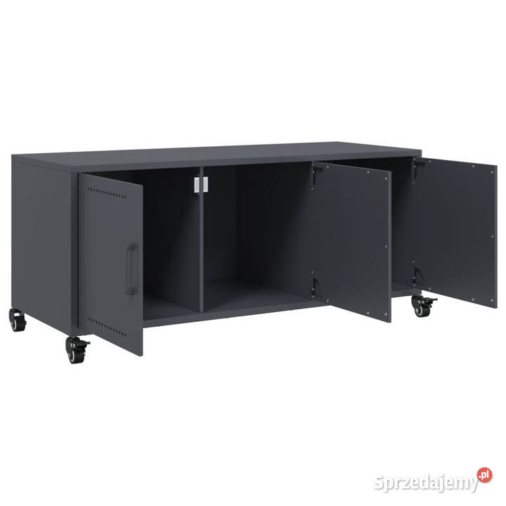 Szafka RTV antracytowa 1005x39x435 stal WM846646 RTV RTV Warszawa sprzedam