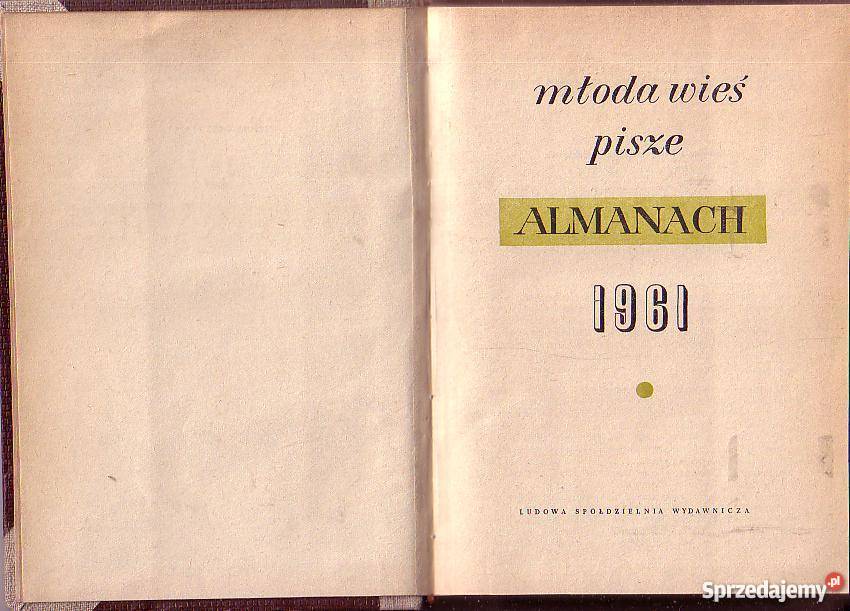 9888 MŁODA WIEŚ PISZE ALMANACH 1961 Czyrna