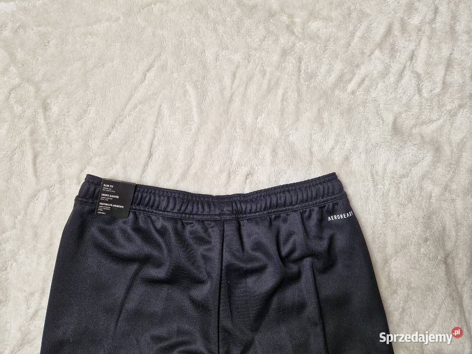 Nowe czarne spodnie dresowe Adidas Entrada Dresy Bibice