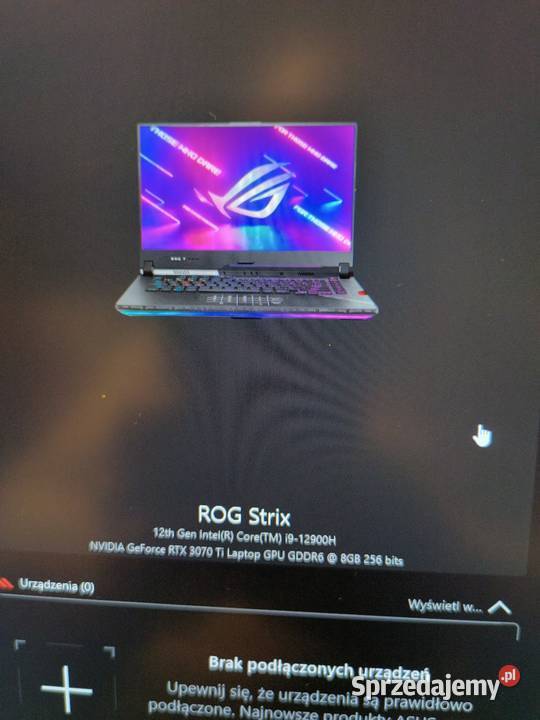 ASUS ROG STRIX SCAR 16 300hz RTX3070TI Halinów sprzedam