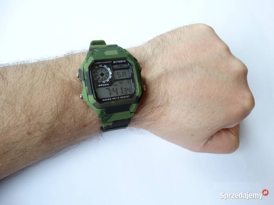 Militarny zegarek elektroniczny Synoke camo Zegarki