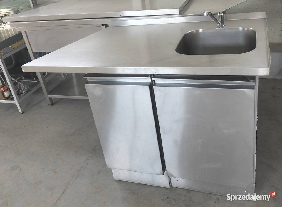 Zlew gastronomiczny z szafką 131x70x89 Gastronomia Słupia Kapitulna