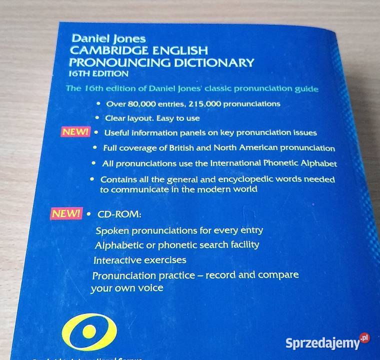 Cambridge English Pronouncing Dictionary / Daniel Jones Gdańsk ...