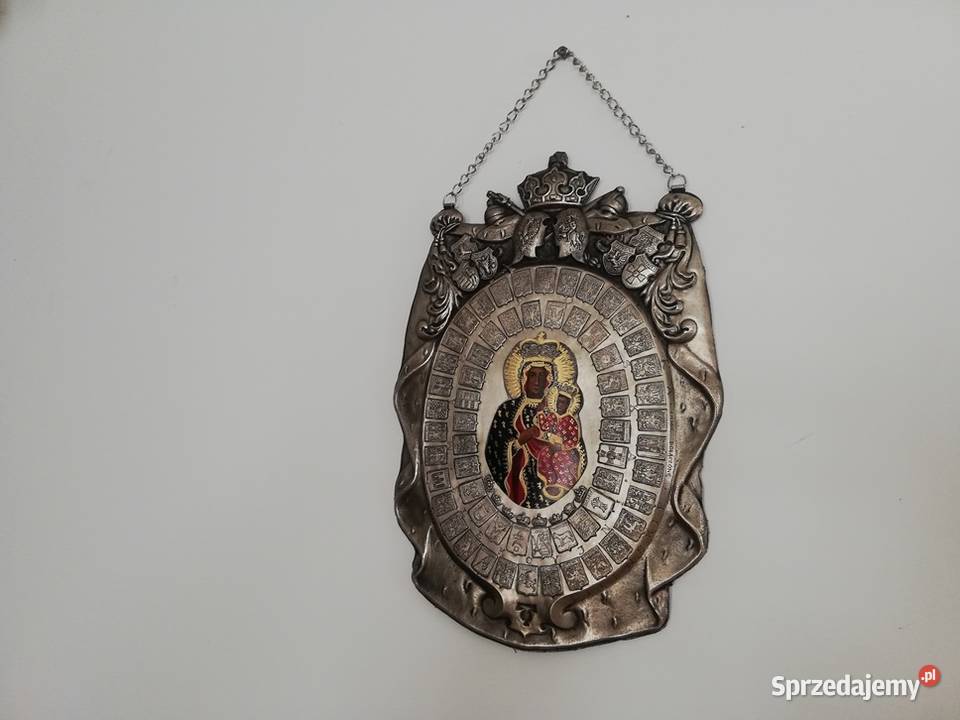 Piękny ryngraf z Matką Boską Częstochowską łódzkie Łódź