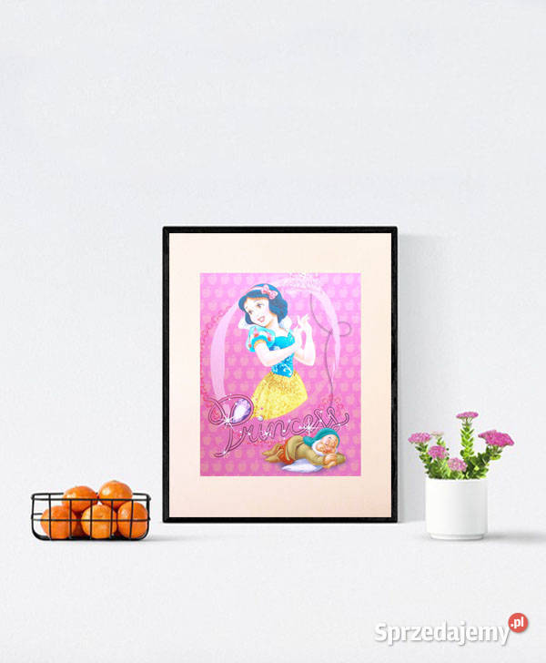 księżniczka plakat A3 królewna plakat do pokoju