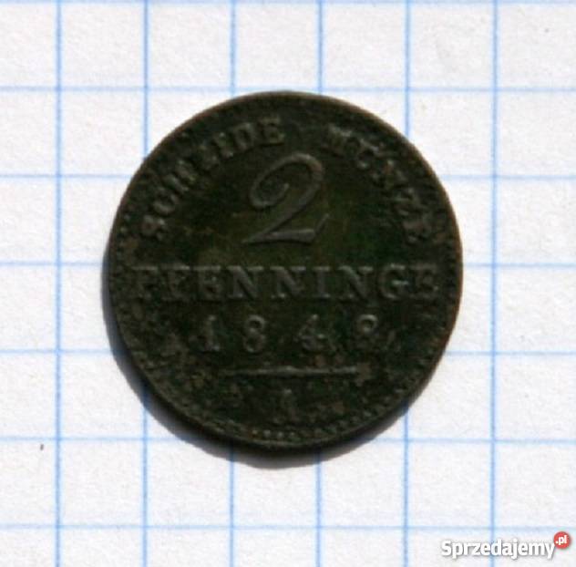 2 PFENNINGE 1848 A KRÓLESTWO PRUS lubelskie