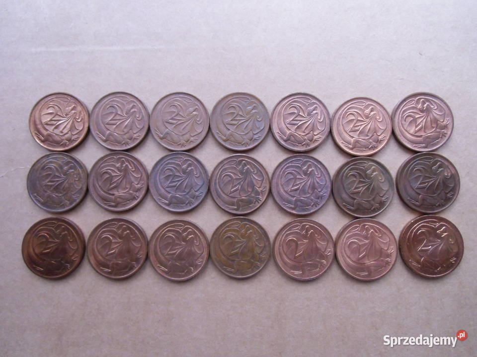 Monety Australii sprzed 1990 roku139 sztuk Grudziądz