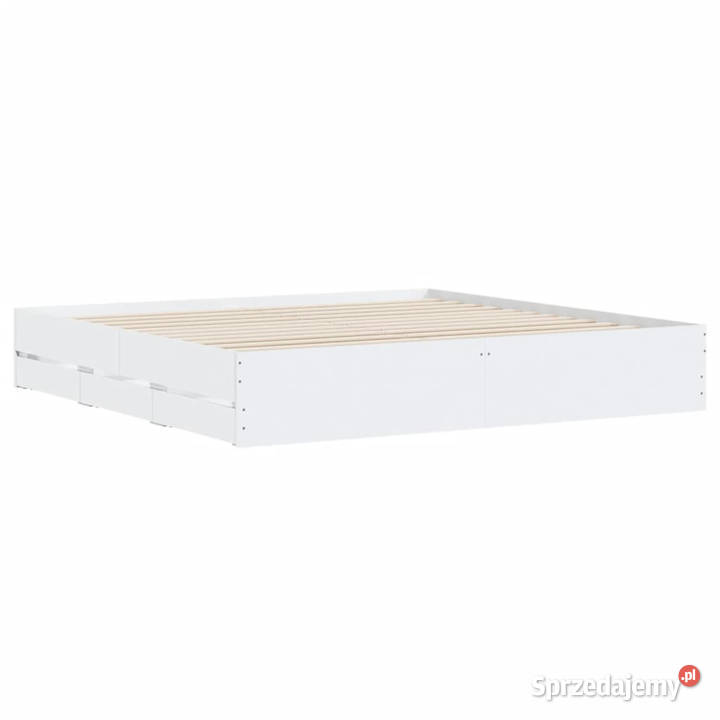 Rama łóżka z szufladami biała 160x200 WM3207259 sprzedam
