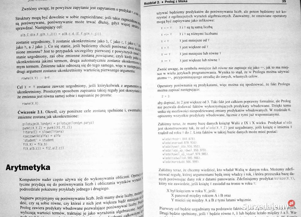Prolog Programowanie W F Clocksin C S Mellish Chełm