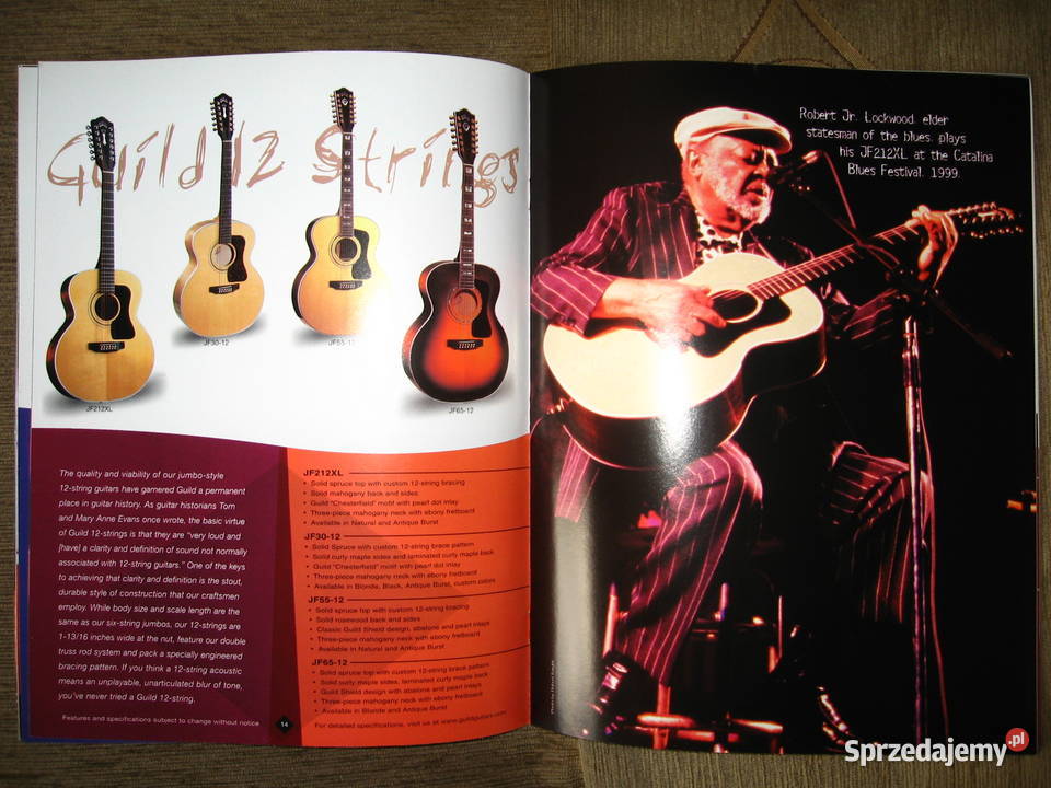 Guild Guitars 2000 catalog katalog gitar pomorskie sprzedam
