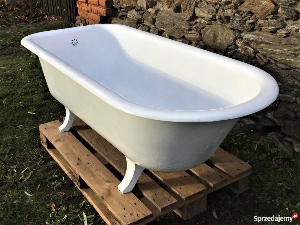 STARA PRZEDWOJENNA ŻELIWNA WANNA 1923r Bielawa