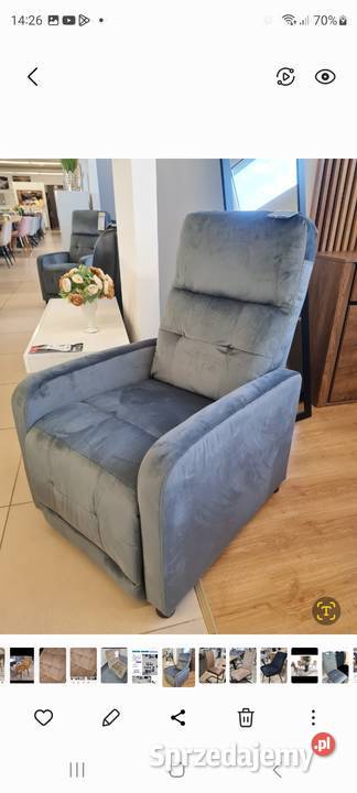 Fotel ROZKŁADANY RELAX nowy z ekspozycji Ostrowiec Świętokrzyski