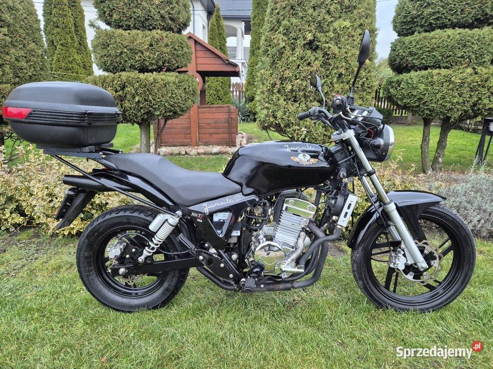 Junak M25 Raptor 250cc chlodzony cieczą kufer Ciechanowiec