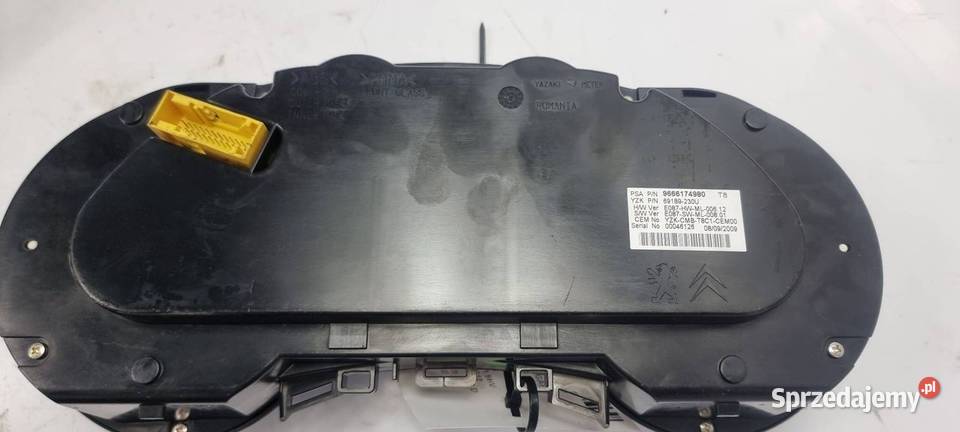 LICZNIK ZEGAR PEUGEOT 3008 T 8 9666174980 Lipno