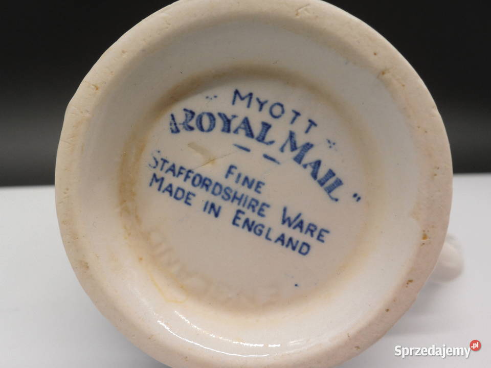Angielski Mlecznik MYOTT Royal Mail Vintage Porcelana i szkło Raszków