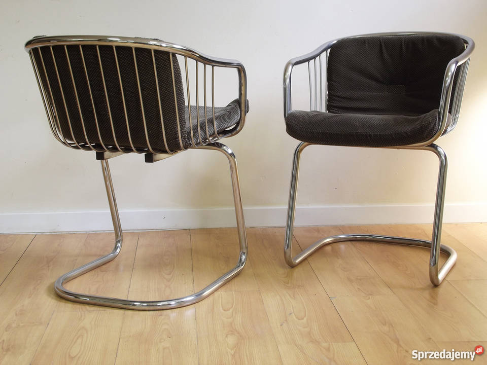 Krzesła chromowane w stylu Bauhaus lata 70te 4 Dom i Ogród mazowieckie