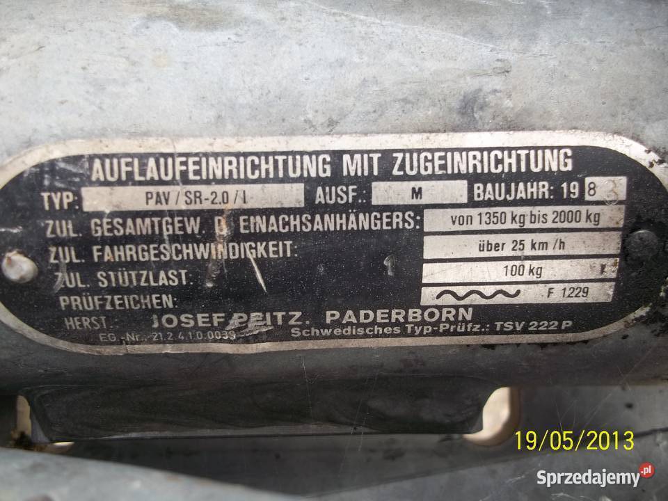 przyczepka koni Boeckmann Dąbie