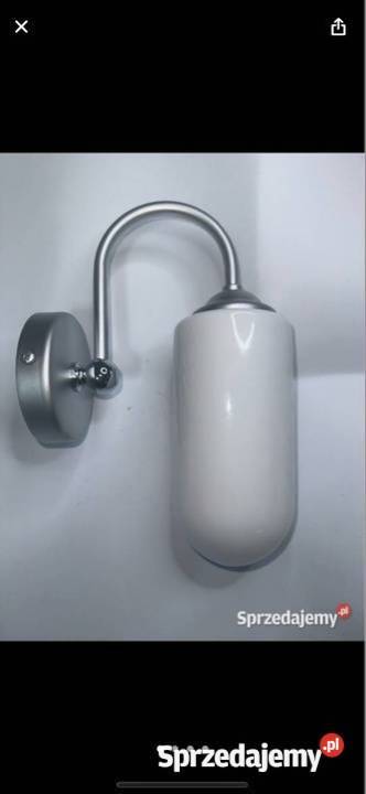 ładny kinkiet na ścianie na żarówkę e14 klosz Gliwice sprzedam