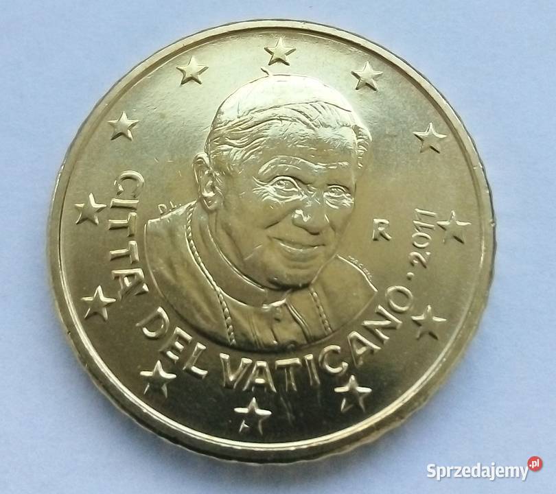 WATYKAN 50 EURO CENT 2011 r ŁADNA BENEDYKT XV mazowieckie