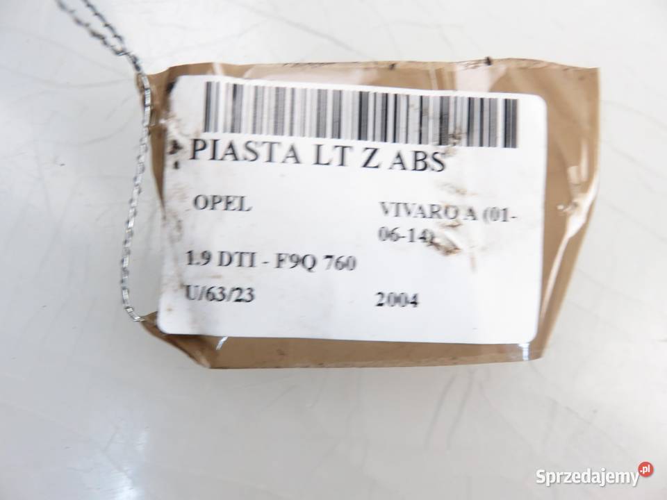 PIASTA TYLNA LEWA OPEL VIVARO 19 CDTI małopolskie