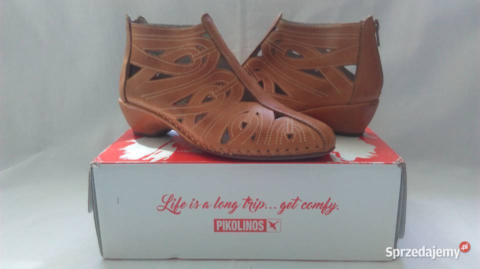 BUTY brąz Sandały r 375 damskie SKÓRA Pikolinos inna Białystok