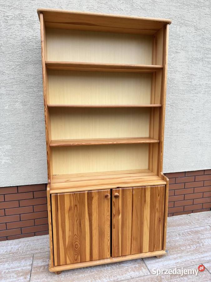 Regał sosnowy drewniany biblioteczka półki Sulbiny