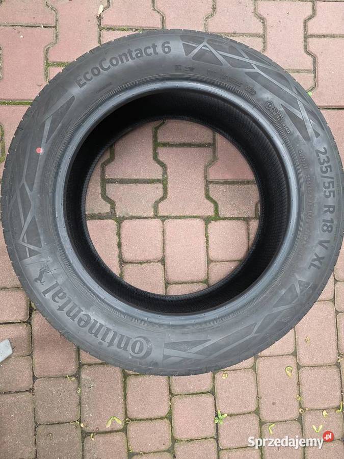 Opony CONTINENTAL 235/55 R18 104V XL ECOCONTACT 6 (prawie) nowe kpl. 4 SZT
